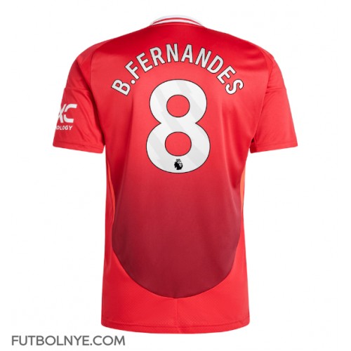 Camiseta Manchester United Bruno Fernandes #8 Primera Equipación 2024-25 manga corta